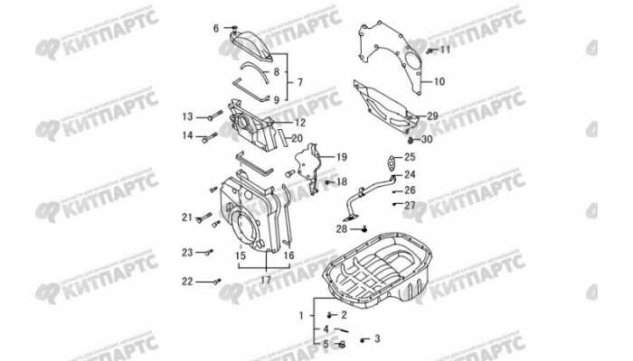 Картер масляный, крышки двигателя Great Wall Hover H3