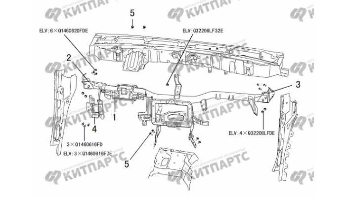 Кронштейн панели приборов Great Wall Hover H3 New